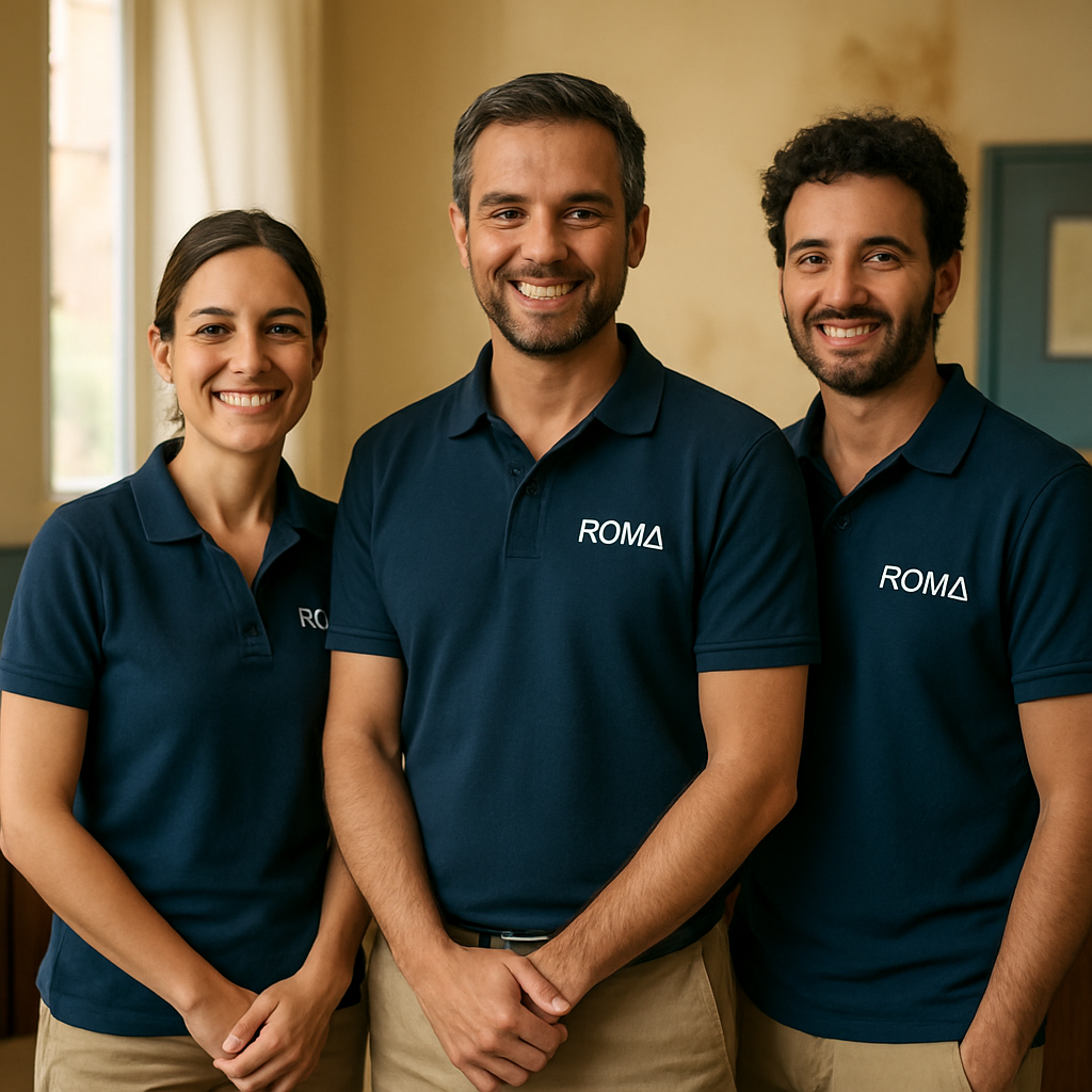The local Advena team welcoming guests at their Host & Guest Center in central Rome